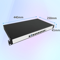 Firewall Pfsense 1U Barebone LGA 1150 (4e génération) avec processeur X86 Intel i3-4150, i5-4460, i7-4770, carte mère ITX B85 DDR3 et 8 ports LAN