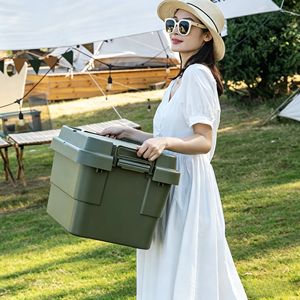 Caixa de Armazenamento Multifuncional para Camping, Caixa de Piquenique ao Ar Livre, Organizador Portátil para Itens Domésticos, Brinquedos e Roupas - Product Image 3