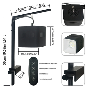 Liweida 60W Marine Zoutwater LED Lamp Volspectrum Vierkante Groeipaneel voor Rif <span class=keywords><strong>Aquarium</strong></span> 8/10/12H Timer Dimmer Visbak Verlichting - Product Image 4