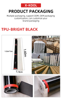 Film de protection de peinture PPF TPU brillant de qualité américaine 7,5 mil, auto-réparant, revêtement nano, anti-jaunissement, rouleau de film de qualité 1,52*15m