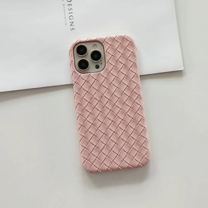 Étui de téléphone à motif tissé Lumei pour <span class=keywords><strong>iPhone</strong></span> 16 15 14 13 12 Pro <span class=keywords><strong>Max</strong></span> <span class=keywords><strong>14pro</strong></span> antichoc PU + PC couverture arrière - Product Image 4