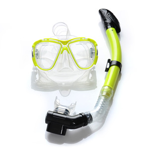 Masque de plongée entièrement étanche, anti-buée, réglable, respirant, pour la plongée avec tuba, adultes, silicone liquide, verre trempé, deux fenêtres - Product Image 3