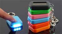 Chargeur solaire portable, porte-clés, mini lampe torche LED, étanche IP44, rechargeable par USB, lumière du jour 6000K, 35-100 lumens, extérieur