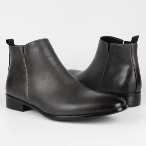 Bottes <span class=keywords><strong>Chelsea</strong></span> pour hommes grande taille 40 à 50, marque rétro, confortables, en cuir véritable, bottes à lacets en maille, mode 2026, noir, marron, bottes pour hommes - Product Image 2