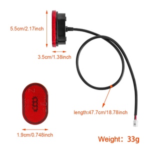 Accesorios para Scooter Eléctrico Mi4, Luz Trasera de Seguridad, Luz de Freno Compatible con el Scooter Eléctrico Mi4 - Product Image 4