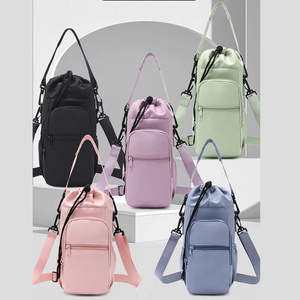 Funda para taza, bolsa para botella de agua, correa ajustable de nailon, portátil, para actividades al aire libre, estilo informal, 11x11x29cm - Product Image 2