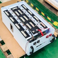 Casing Baterai Vertikal Qianfeng SLT48V 48V 314AH dengan Roda & Terminal JK 16S BMS 200A IP54 dengan Kipas SGCC