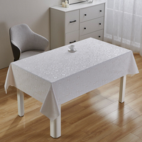 Nappe de table perlée de luxe RNPT, nappe en PVC imperméable, résistante aux taches, nettoyable, protection de table à manger, décoration de la maison