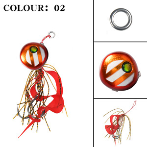 60g-200g métal tête plombée <span class=keywords><strong>madai</strong></span> jig jupes leurres slider snapper jig lumineux kabura marlin inchiku jig appât avec crochet - Product Image 3