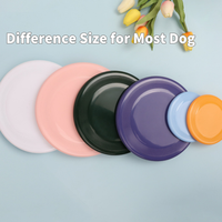 Disque volant pour chien léger et doux multicolore Jouets interactifs pour chien en plein air Naturels