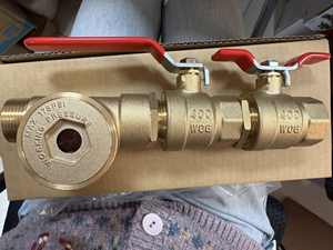 Connexion de test d'inspecteur de haute qualité 175PSI, 400WOG, inspecteur d'incendie de vanne <span class=keywords><strong>à</strong></span> bille en laiton de 1 pouce, pour système d'incendie - Product Image 3