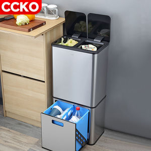 CCKO CK9922 38L/44L smart recycle dustbin automatic waste sorting bin sensor garbage recycling bin intelligent recycle trash can