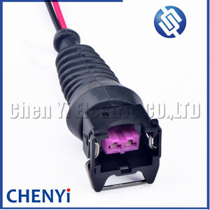 大众用<span class=keywords><strong>2</strong></span>针母汽车防水连接器EV1汽车喷油器线束插头443 906 232 443906232 1284485110 - Product Image 3