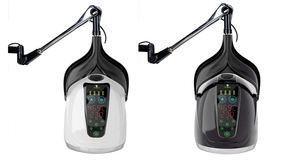 यबूली 1000 डब्ल्यू दीवार-माउंटेड हेयर ड्रायर | सैलून और घर के लिए 8-इन-1 आयनिक बोननेट | तेजी से हीटिंग 70 ° C और 60 मिनट टाइमर - Product Image 4