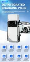 Nouvelle station de recharge rapide DC 60 kW à double pistolet pour véhicules électriques, avec 4G, Ethernet, paiement par application, IP54, certifiée CE, 95 % d'efficacité