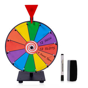 खेलों और गिववे के लिए 12-इंच टेबलटॉप कताई पुरस्कार व्हील - Product Image 2