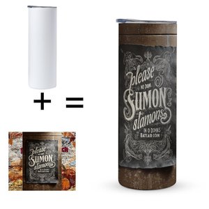Gobelet isotherme personnalisable en acier inoxydable de 20 oz, prêt pour la sublimation, tasse de voiture droite isolée sous vide - Product Image 4