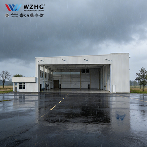 Hangar d'avion préfabriqué en acier à poutres en H industrielles - Product Image 1