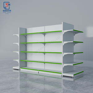 Étagères de Supermarché à Prix d'Usine Rayonnage en Gondole Robuste Personnalisé Étagères de Présentation Double Face pour Supermarché - Product Image 1