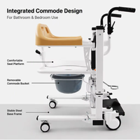 Chaise de transfert médical pour personnes handicapées SUNCARE, chaise de toilette pivotante réglable