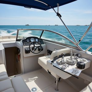 Kit de Dirección Mecánica Rotatoria D0100H53XPX, Sistema de Dirección para Barco de Aluminio de 12 Pies con Volante de 13 Pulgadas, Herrajes Marinos - Product Image 2