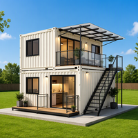 Maisons conteneurs RMY, design moderne minimaliste, bonne isolation thermique, résistantes à la chaleur, pour bureaux, bâtiments scolaires, magasins, bars