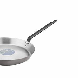 Moderna sartén redonda de hierro de fondo plano para freír, sartén GN para plato de frotamiento - Product Image 5