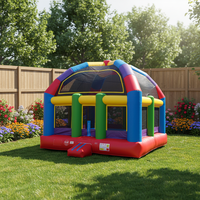 Dôme gonflable coloré de qualité commerciale en PVC, château gonflable pour enfants, idéal pour les fêtes en plein air, les événements et la location.