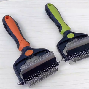 Abrigo saludable extra ancho de doble cara y herramienta eficaz para reducir el desprendimiento cepillo para gatos cepillo de aseo para mascotas para perros animales pequeños - Product Image 6