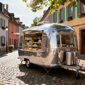 Camion de restauration mobile entièrement équipé, chariot de nourriture de rue, cuisine mobile, 2025 - Product Image 6