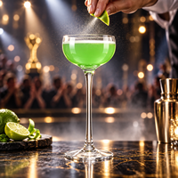 Groothandel Hoge Kwaliteit Dun Glas voor Coupes 150ml Onbreekbaar Modern Minimalistisch Hotel Restaurant Speciaal Nick Nora Glas