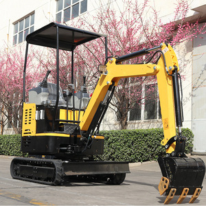 Mini-excavatrice sur chenilles hydraulique de 17 tonnes pour travaux miniers et de construction, couleur jaune - Product Image 1