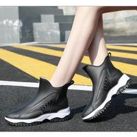 Bottes de pluie pour femmes YL128, couleur personnalisée, mode extérieure, PVC imperméable, bottes à la cheville pour femmes
