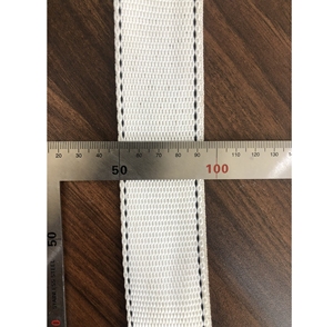 Sangle de fixation SANBOO 43 mm en polyester blanc haute résistance, capacité 2T, pour le maintien des charges - Product Image 1