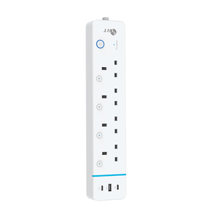 Tuya Smart Home Steckdosen leiste mit <span class=keywords><strong>4</strong></span> UK-Steckdosen USB-A und 2 Typ-C-Anschlüssen 16A IP22 Feuerfeste PC-Verlängerung buchse - Product Image 1