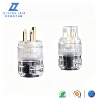 Acrolink NCF – câble d'alimentation audiophile en cuivre pur plaqué or/rhodium, norme américaine, ensemble de connecteurs IEC (mâle et femelle)