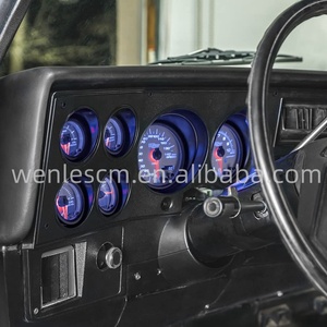 Wenle White 7-Color Speedometer Gauges Oil/Water Temp/Fuel Level/Volt Direct 6-Gauge Cluster Package for Chevy C10 1973-1987 - Product Image 2