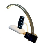 Nouvelle lampe de table UV LED demi-lune 3 en 1 avec support pour téléphone et repose-bras, 36W, luminosité réglable, lumière pour la beauté des ongles