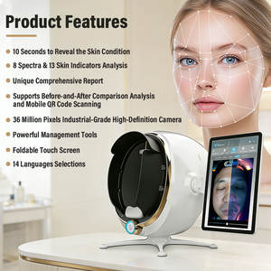 Nouvel arrivage : Analyseur de peau intelligent IA pour usage domestique, scanner facial 3D avec tablette pour l'analyse cutanée - Product Image 2
