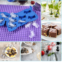 Moules à glace en silicone en forme de chien pour boissons, moules à glaçons pour whisky