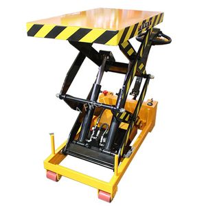 Plateforme élévatrice à <span class=keywords><strong>ciseaux</strong></span> mobile manuelle hydraulique pour chariots <span class=keywords><strong>de</strong></span> manutention – Vente directe usine - Product Image 3