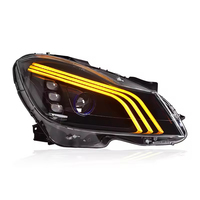 Ensemble de phares LED pour Mercedes-Benz Classe C W204 2011-2014, clignotants séquentiels, feux de jour DRL, phare à double faisceau