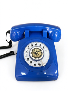 Téléphone rotatif vintage multicolore OEM ODM avec logo personnalisé, téléphone rétro antique en ABS, compatible <span class=keywords><strong>carte</strong></span> SIM, pour bureau - Product Image 3