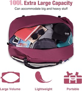 Free sample Portable Spot Travel <b>Storage</b> Multi-function <b>Wheel</b> Hockey Bag Roller Ice Hockey Tie Rod <b>Trolley</b> Gear Hockey Bag - Product Image 4