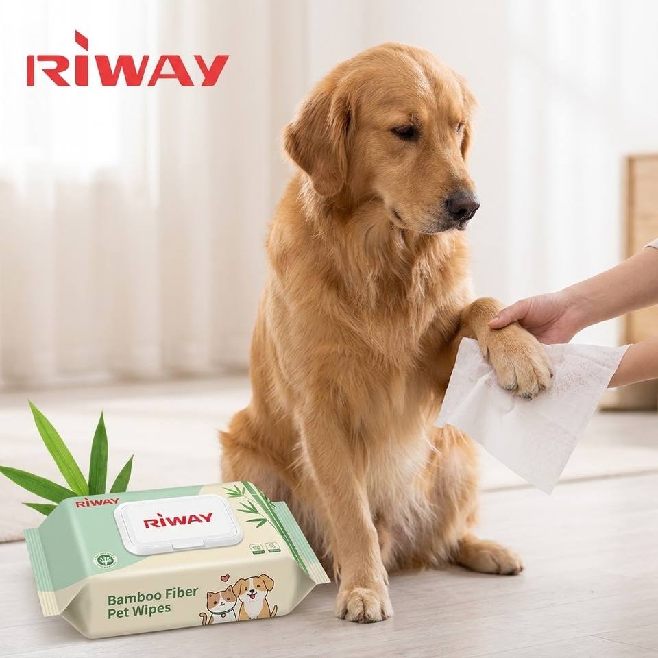Bamboo Fiber Pet Wipes Biodegradable Dog Cat Grooming Wet Wipes ...