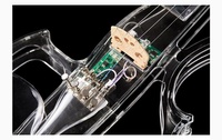 Prix usine Instruments à cordes de violon électrique de haute qualité Panneau professionnel en épicéa à tête d'érable jouant du violon OEM VL021813