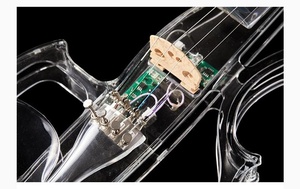 Violín Eléctrico <span class=keywords><strong>de</strong></span> Alta Calidad a Precio <span class=keywords><strong>de</strong></span> Fábrica, Instrumentos <span class=keywords><strong>de</strong></span> Cuerda <span class=keywords><strong>Profesionales</strong></span>, Cabeza <span class=keywords><strong>de</strong></span> Arce, Panel <span class=keywords><strong>de</strong></span> Abeto, Violín para Tocar, OEM VL021813 - Product Image 6