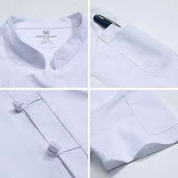 Chef vêtements de travail avec Logo cuisine travail femmes chemise Restaurant uniforme serveur Chef uniforme coupe personnalisée