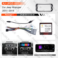 Pièces automobiles stéréo Aijia Factory pour JEEP Wrangler 2011-2014, écran tactile 12,3 pouces, panneau de commande, faisceau de câbles, Carplay
