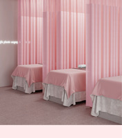 Rideaux de séparation médicaux, rideaux de séparation pour salons de beauté, rideaux d'intimité en forme de U finis en gros